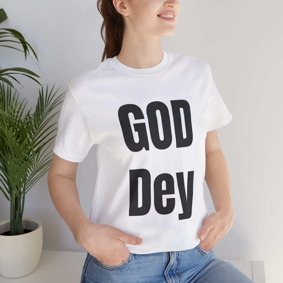 God Dey! Premium Faith-Based Unisex T-Shirt